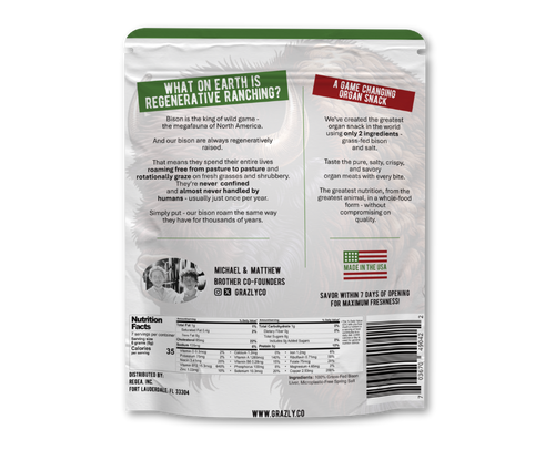 Bison Liver Crisps - 100% Grass-Fed/Finished